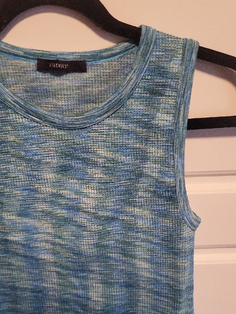 Forever 21 Blue Multitone Ribbed Tank Top - Picture 2 of 4